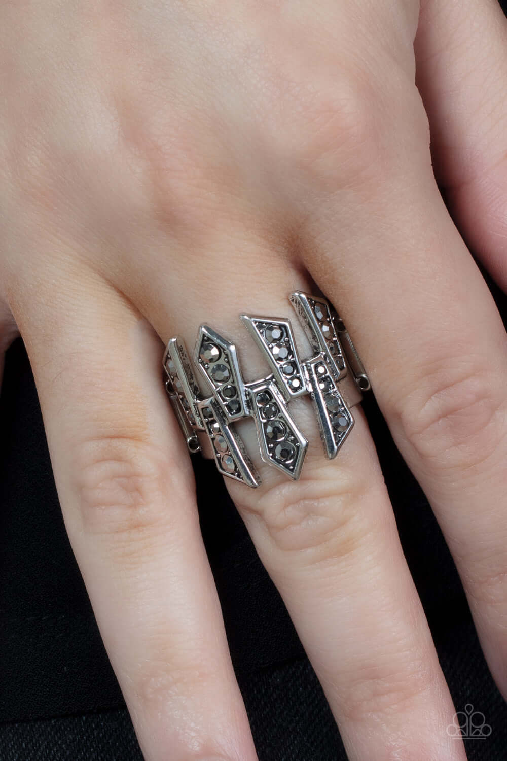 Paparazzi Accessories ❋Juxtaposed Jewels - Silver Ring❋ Flat Rate Ship $4.50❋ - Image #2