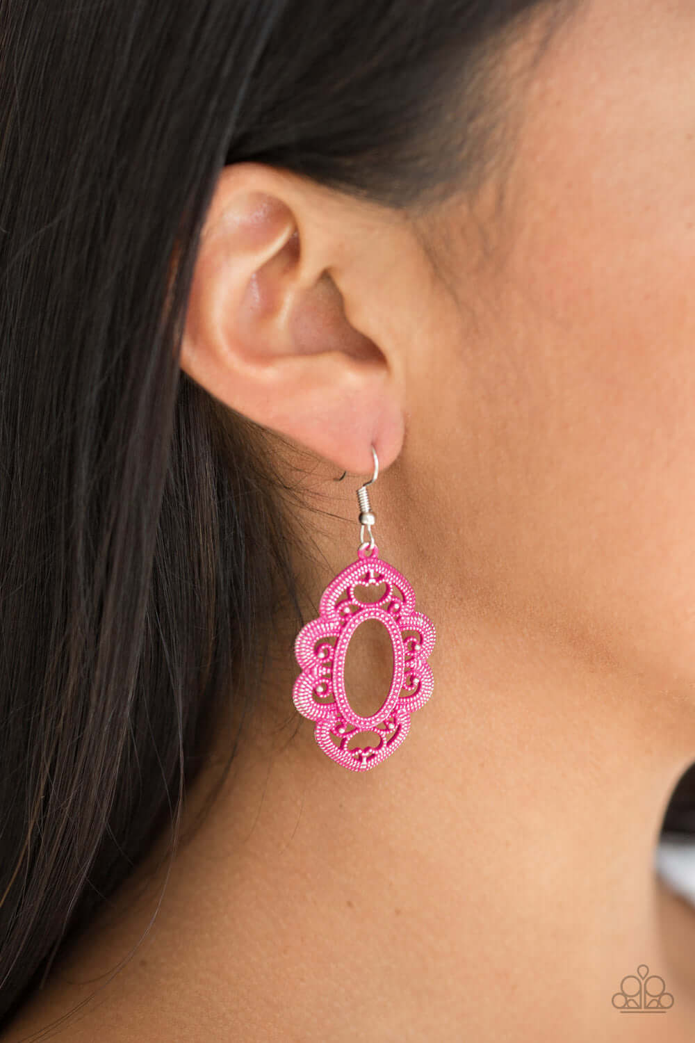 Paparazzi Accessories ✽ Mantras and Mandalas - Pink Earrings✽Flat Rate Ship $4.50✽ - Image #2
