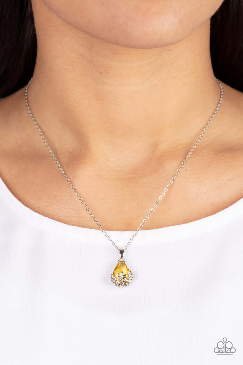 Paparazzi Accessories ❋Flower Patch Fabulous - Yellow Necklace❋ Flat Rate Ship $4.50❋ - Image #2