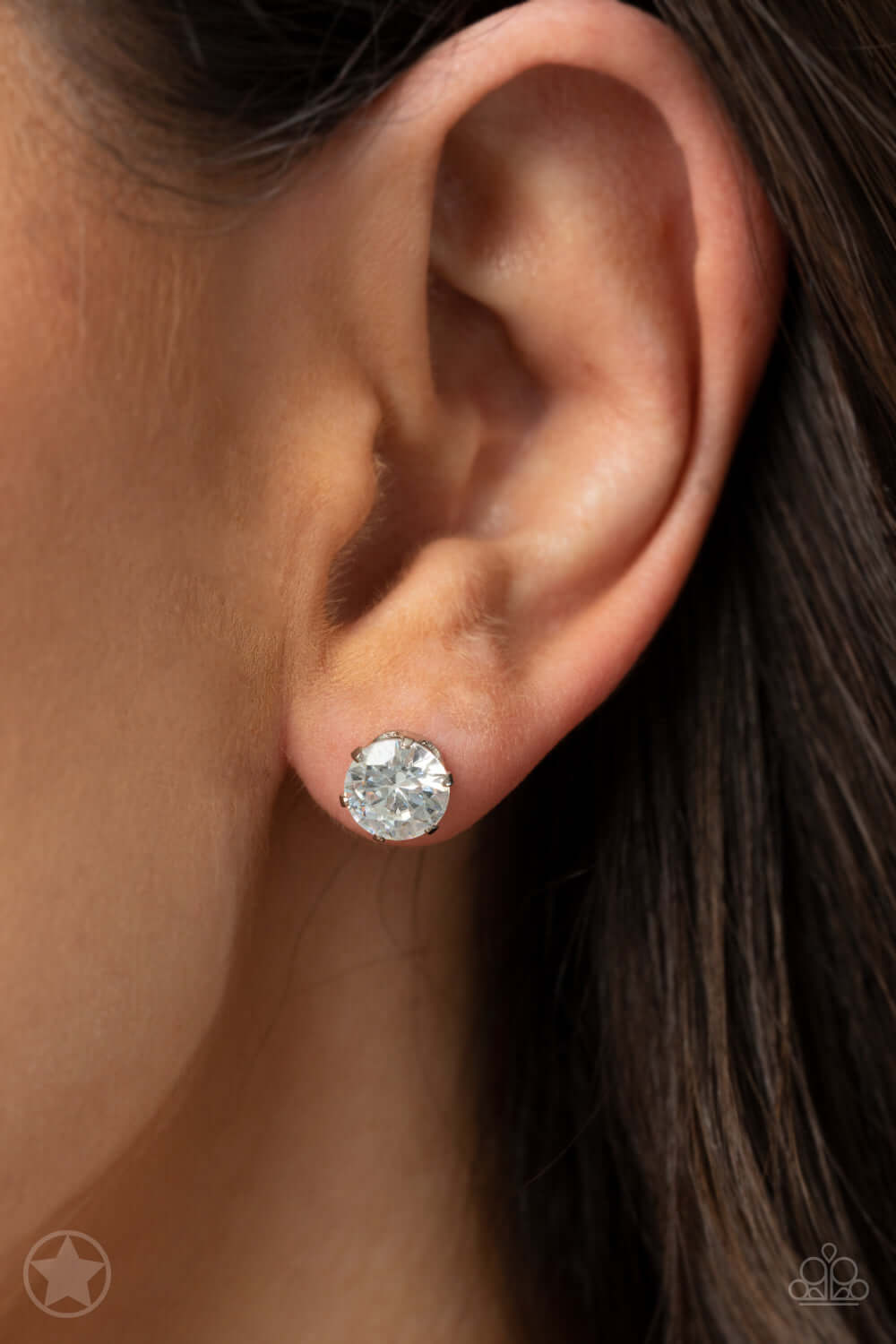 Paparazzi Accessories ✽ Just In TIMELESS - White Post Earrings✽Flat Rate Ship $4.50✽ - Image #2