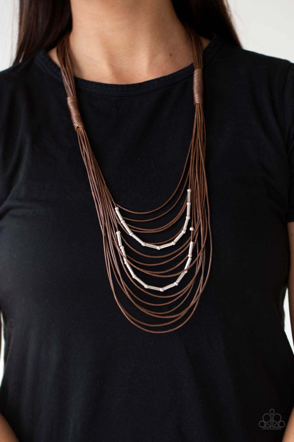 Paparazzi Accessories ❋Nice CORD-ination - Brown Necklace❋ Flat Rate Ship $4.50❋ - Image #2