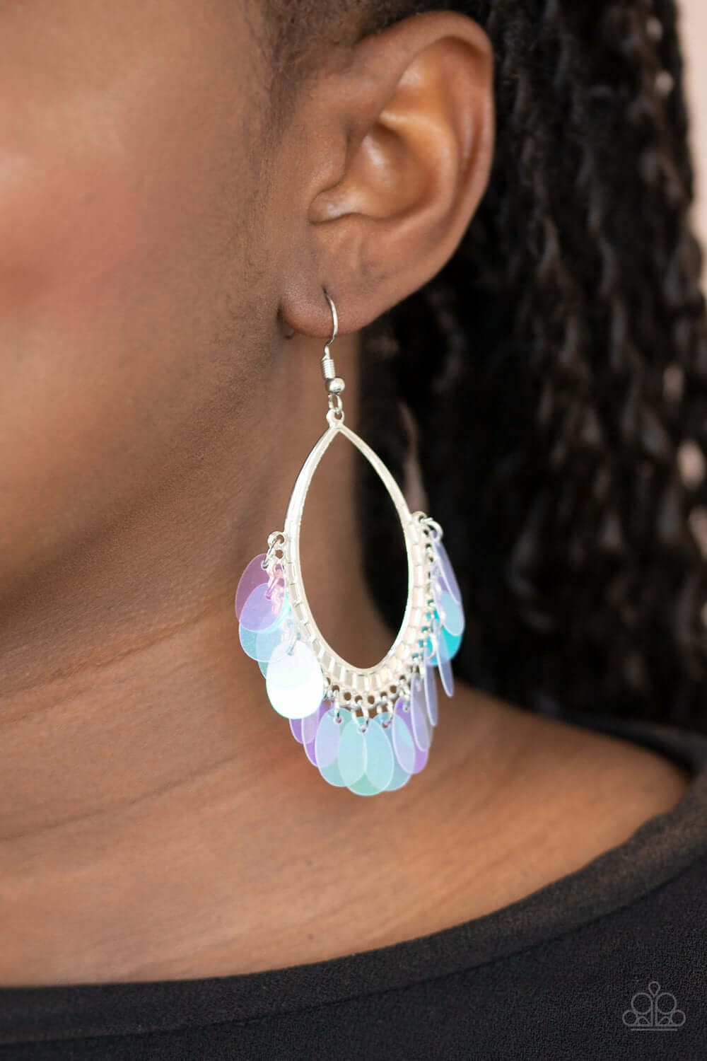 Paparazzi Accessories ✽ Mermaid Magic - Multi Earrings✽Flat Rate Ship $4.50✽ - Image #2
