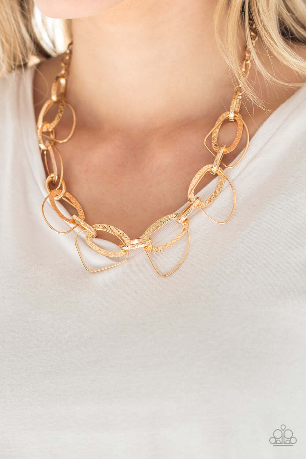 Paparazzi Accessories ✽ Very Avant-Garde - Gold Necklace✽Flat Rate Ship $4.50✽ - Image #2