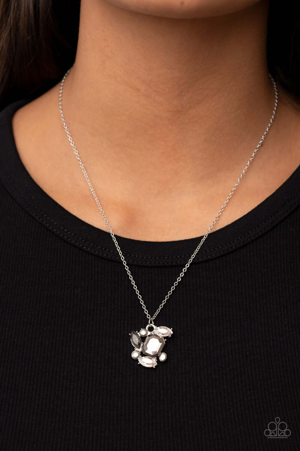 Paparazzi Accessories ❋Prismatic Projection - Silver Necklace❋ Flat Rate Ship $4.50❋ - Image #2