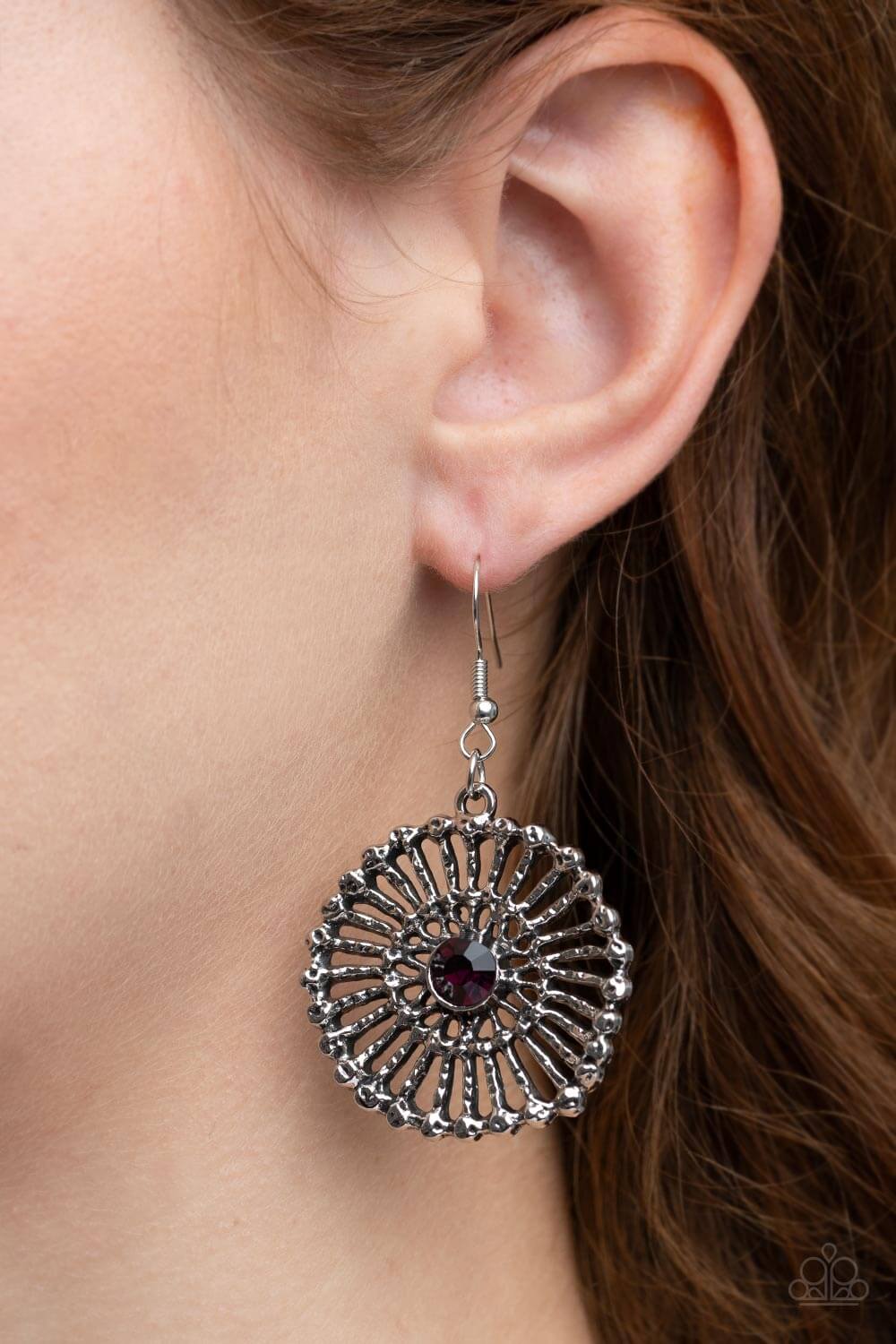 Paparazzi Accessories ❋Tangible Twinkle - Purple Earrings❋ Flat Rate Ship $4.50❋ - Image #2