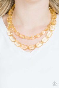 Paparazzi Accessories ✽ Ice Bank - Gold Necklace✽Flat Rate Ship $4.50✽ - Image #2
