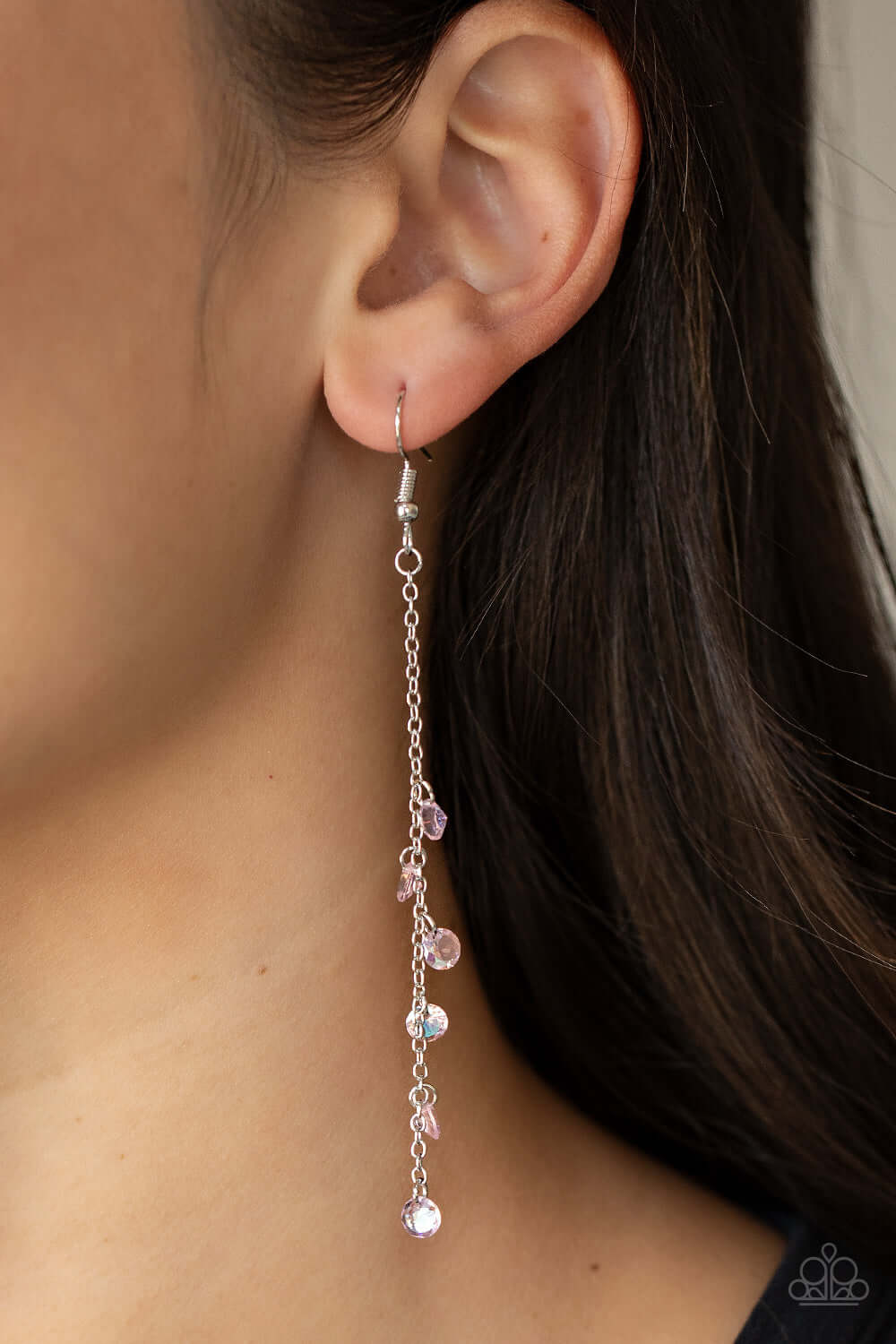 Paparazzi Accessories ❋Extended Eloquence - Pink Earrings❋ Flat Rate Ship $4.50❋ - Image #2