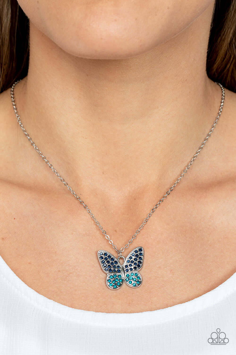 Paparazzi Accessories ❋Flutter Forte - Blue Necklace❋ Flat Rate Ship $4.50❋ - Image #2