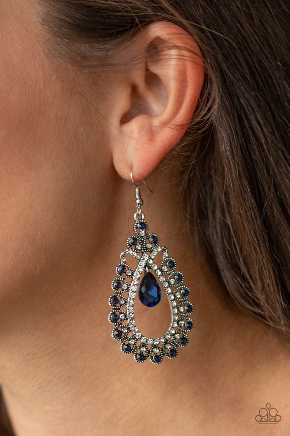 Paparazzi Accessories ✽ All About Business - Blue Earrings✽Flat Rate Ship $4.50✽