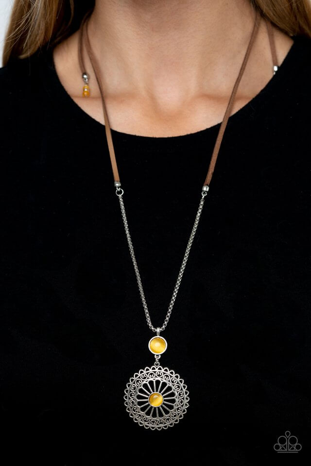 Paparazzi Accessories ✽Where No MANDALA Has Gone Before - Yellow Necklace✽Flat Rate Ship $4.50✽ - Image #2