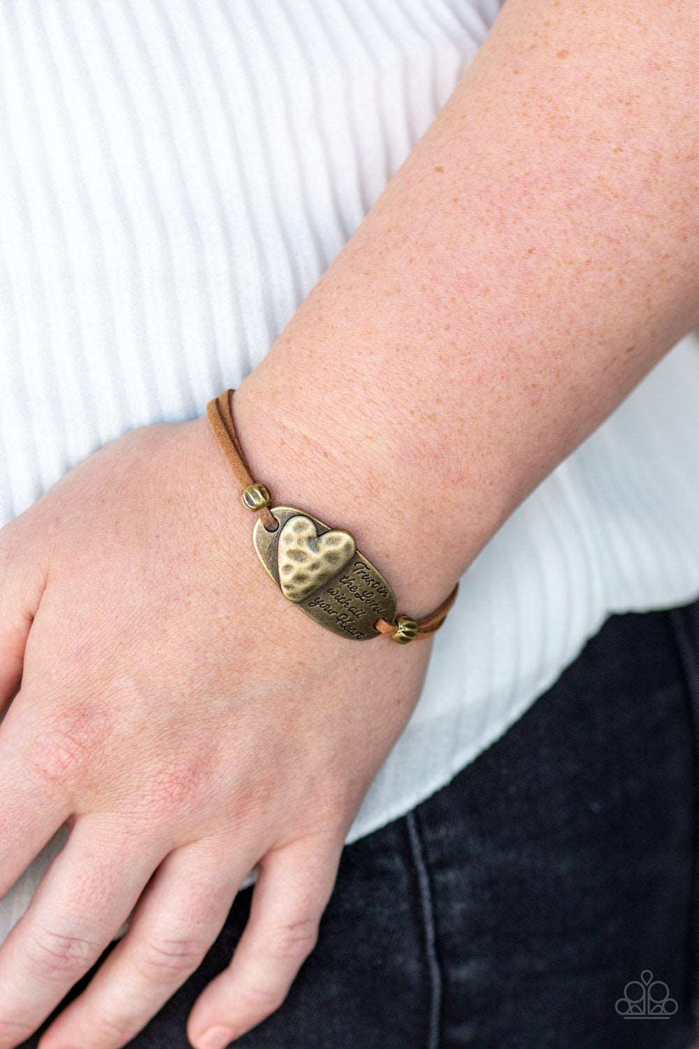 Paparazzi Accessories ✽ A Full Heart - Brass Bracelet✽Flat Rate Ship $4.50✽