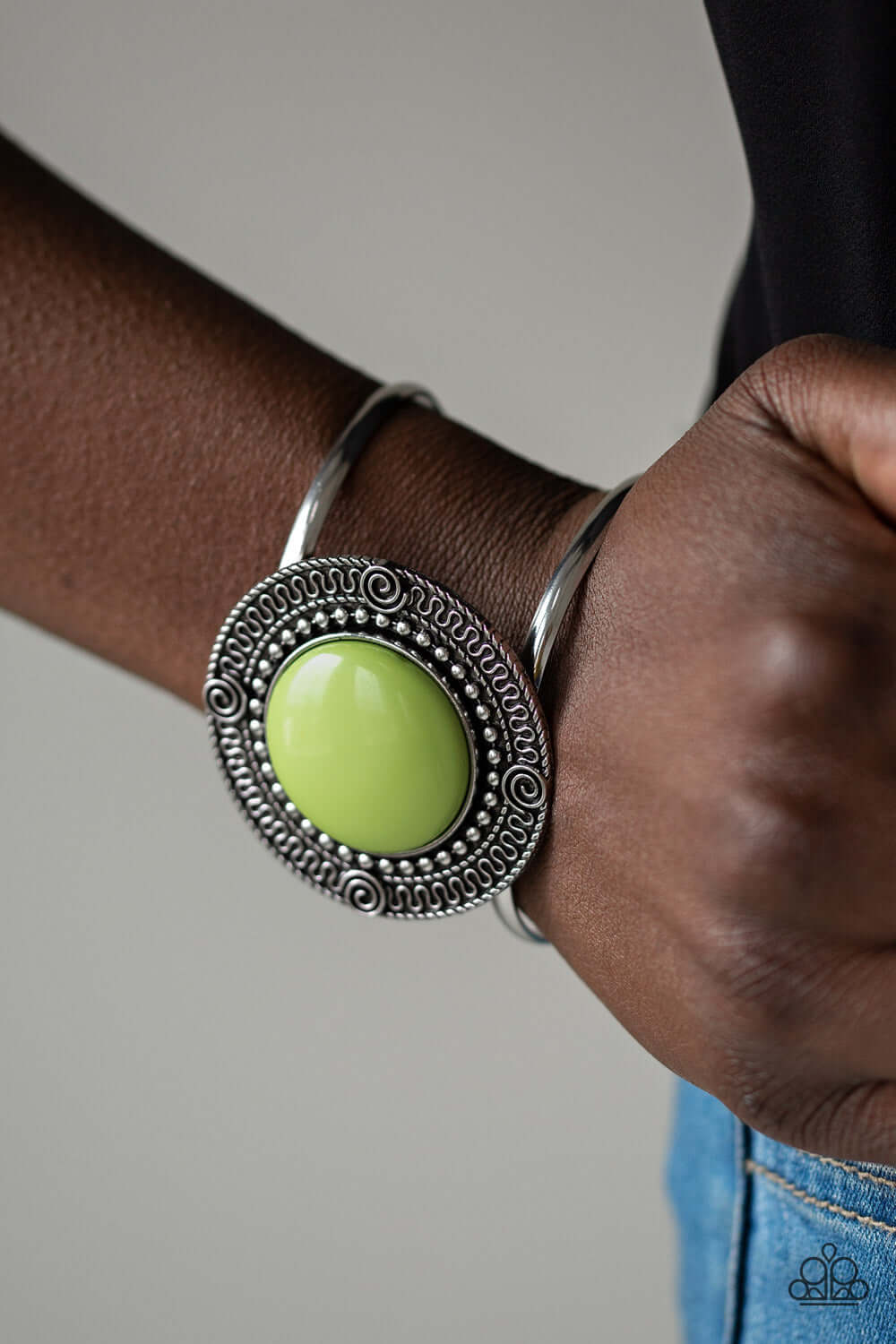 Paparazzi Accessories ✽ Tribal Pop - Green Bracelet✽Flat Rate Ship $4.50✽ - Image #2