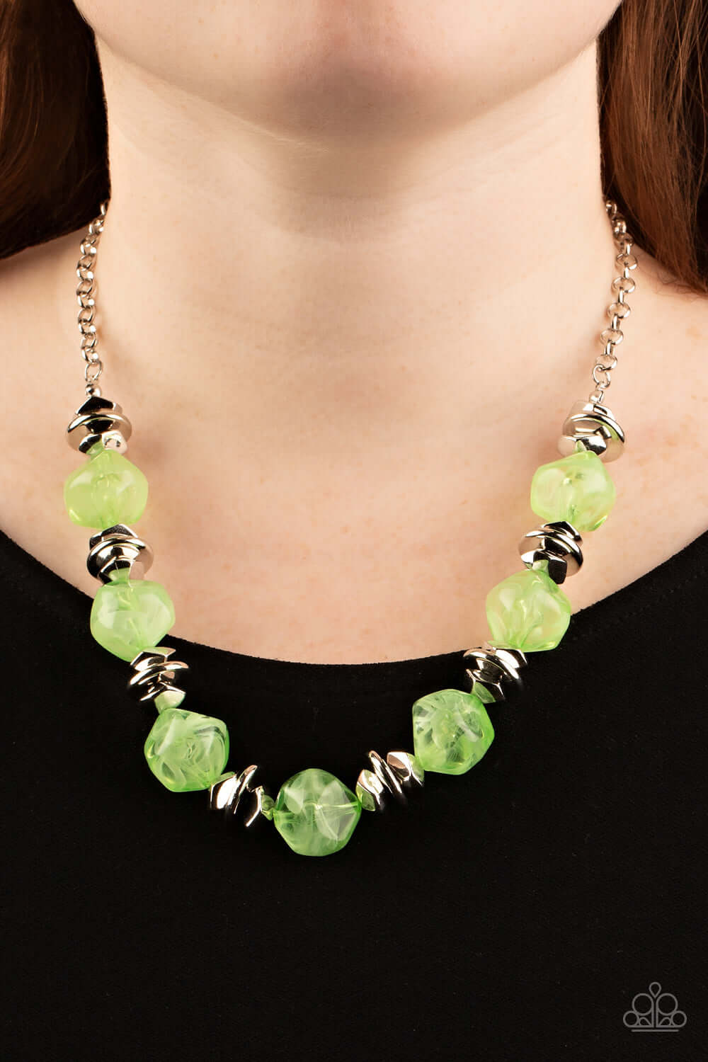 Paparazzi Accessories ❋Island Ice - Green Necklace❋ Flat Rate Ship $4.50❋ - Image #2