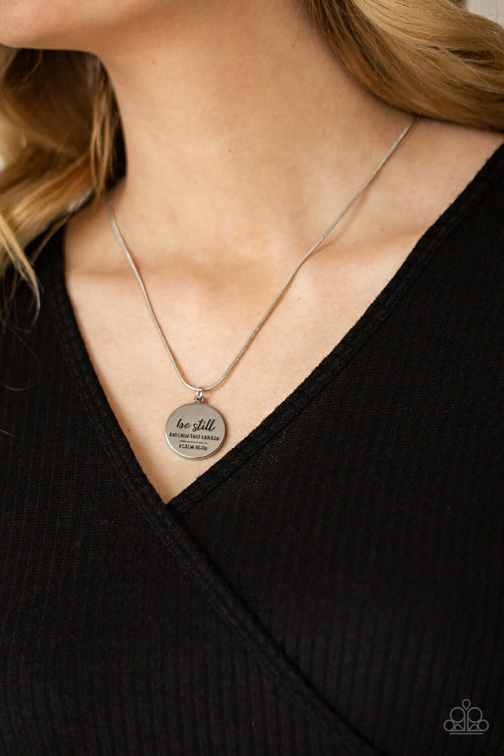 Paparazzi Accessories ❋Be Still - Silver Necklace❋ Flat Rate Ship $4.50❋ - Image #2
