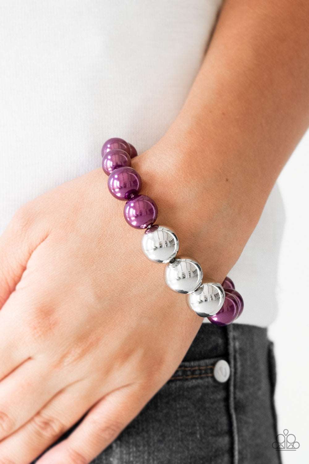 Paparazzi Accessories ✽ All Dressed UPTOWN - Purple Bracelet✽Flat Rate Ship $4.50✽