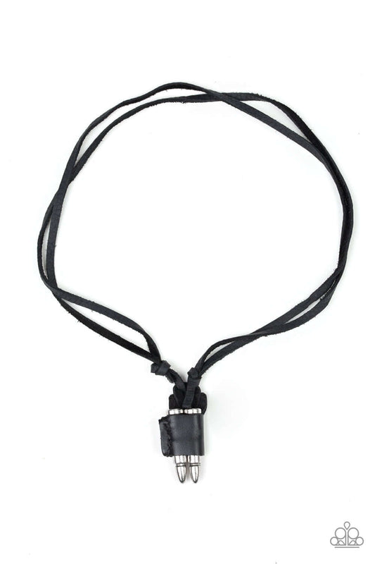 brought✽to✽you✽by✽blingflingbykat✽dodge-a-bullet-black-mens necklace✽paparazzi-accessories