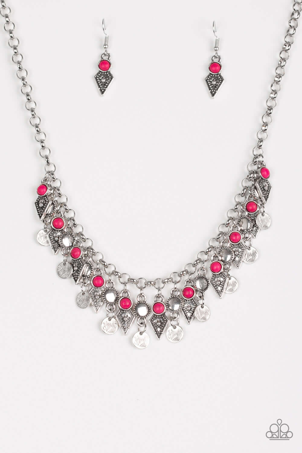 brought✽to✽you✽by✽blingflingbykat✽jurassic-jamboree-pink-necklace✽paparazzi-accessories