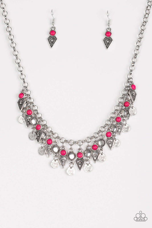 brought✽to✽you✽by✽blingflingbykat✽jurassic-jamboree-pink-necklace✽paparazzi-accessories