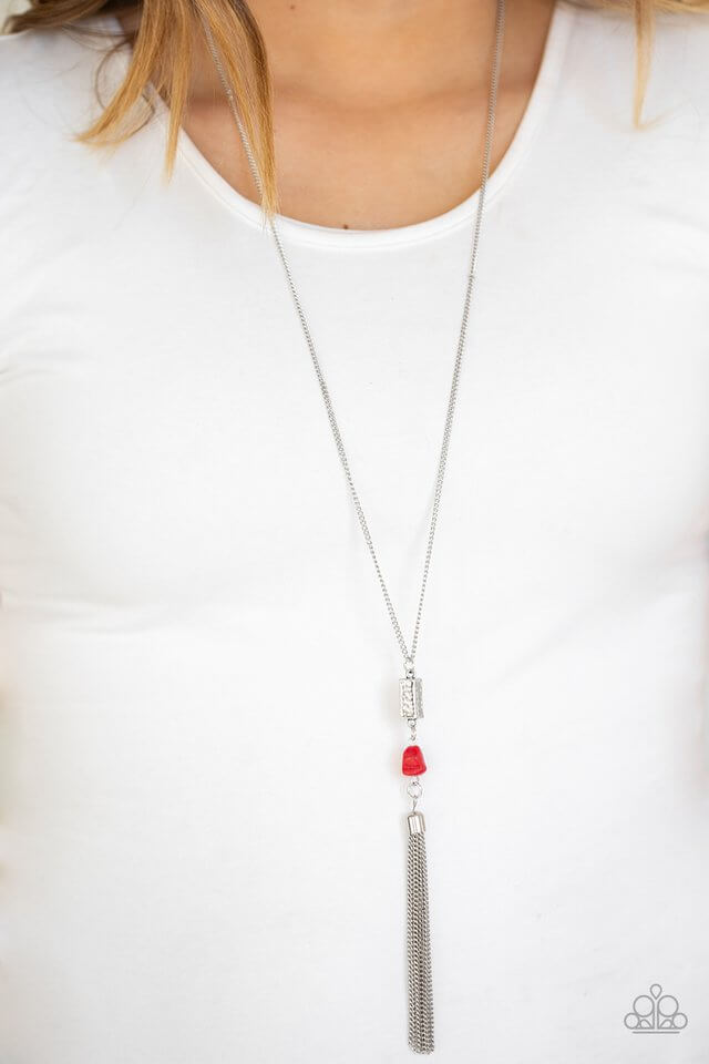 Paparazzi Accessories ❋Wild Horse Wonder - Red Necklace❋ Flat Rate Ship $4.50❋ - Image #2