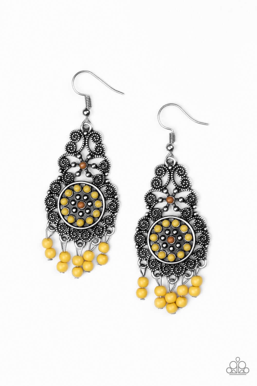brought✽to✽you✽by✽blingflingbykat✽courageously-congo-yellow-earrings✽paparazzi-accessories
