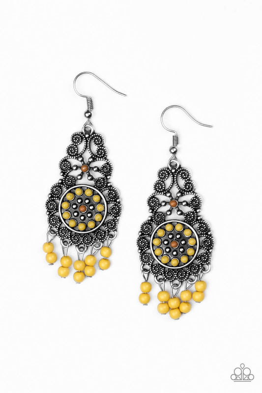 brought✽to✽you✽by✽blingflingbykat✽courageously-congo-yellow-earrings✽paparazzi-accessories