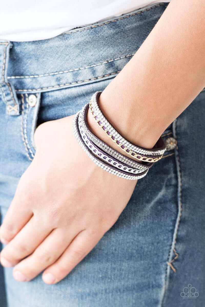 Paparazzi Accessories ❋Fashion Fiend - Purple Bracelet❋ Flat Rate Ship $4.50❋ - Image #2