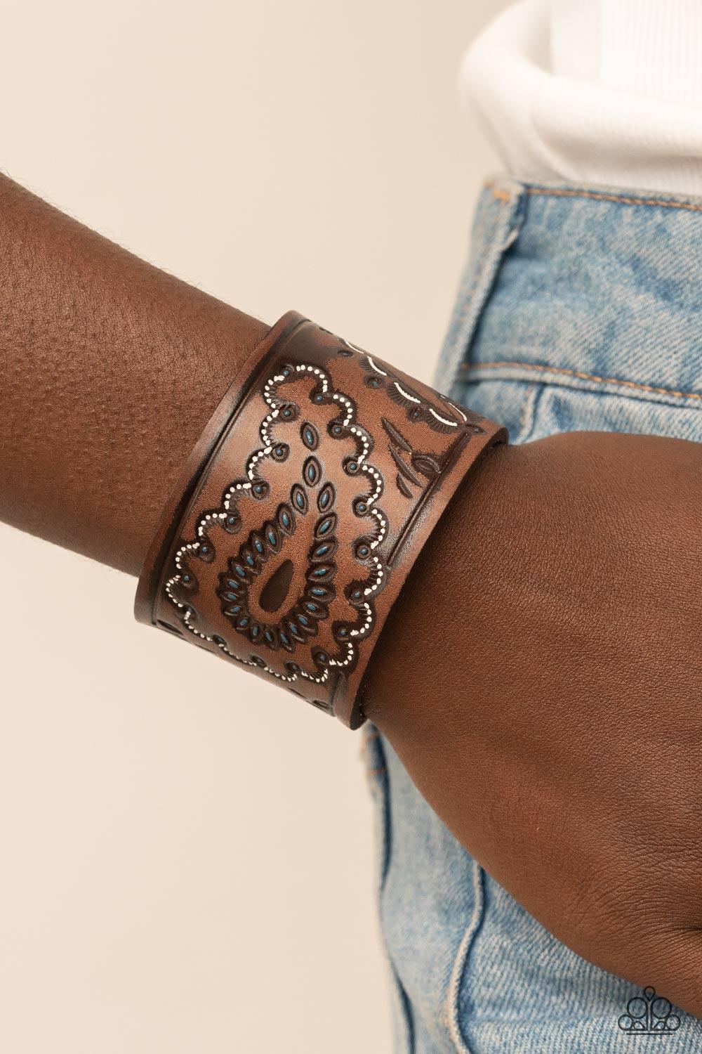 Paparazzi Accessories ❋Paisley Pioneer - Blue Bracelet❋ Flat Rate Ship $4.50❋ - Image #2
