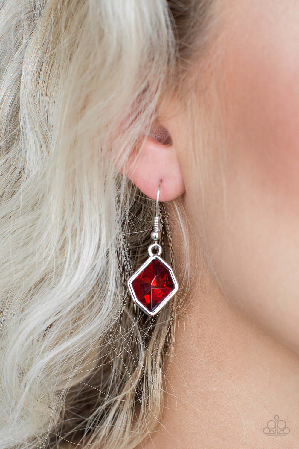 Paparazzi Accessories ✽ Glow It Up - Red Earrings✽Flat Rate Ship $4.50✽ - Image #2