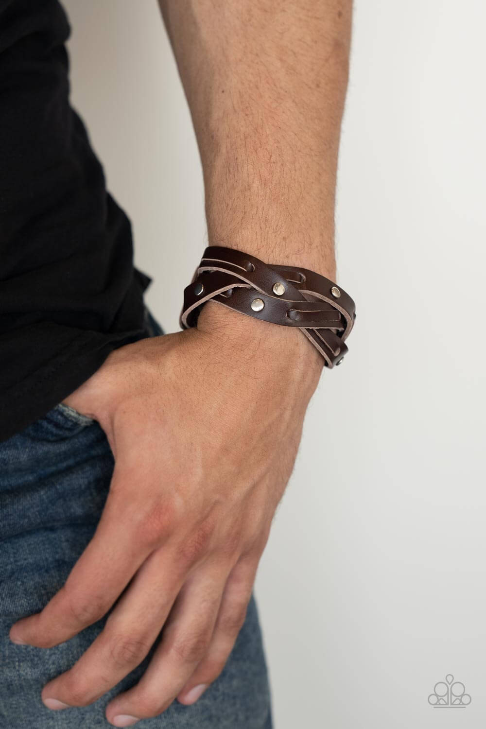 Paparazzi Accessories ❋Rugged Roundup - Brown Bracelet❋ Flat Rate Ship $4.50❋ - Image #2