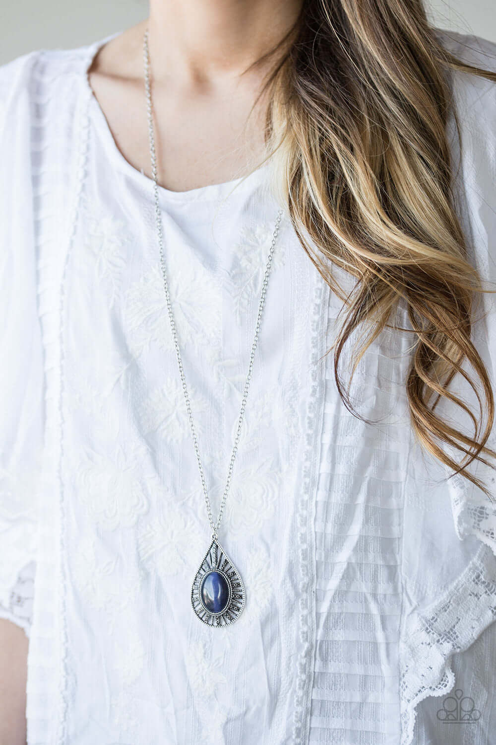 Paparazzi Accessories ✽ Total Tranquility - Blue Necklace✽Flat Rate Ship $4.50✽ - Image #2