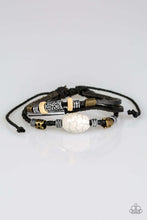 Load image into Gallery viewer, brought✽to✽you✽by✽blingflingbykat✽across-the-globe-black-bracelet✽paparazzi-accessories
