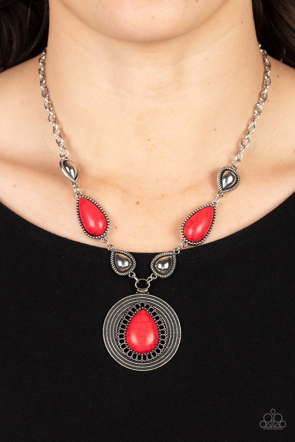 Paparazzi Accessories ❋Saguaro Soul Trek - Red Necklace❋ Flat Rate Ship $4.50❋ - Image #2
