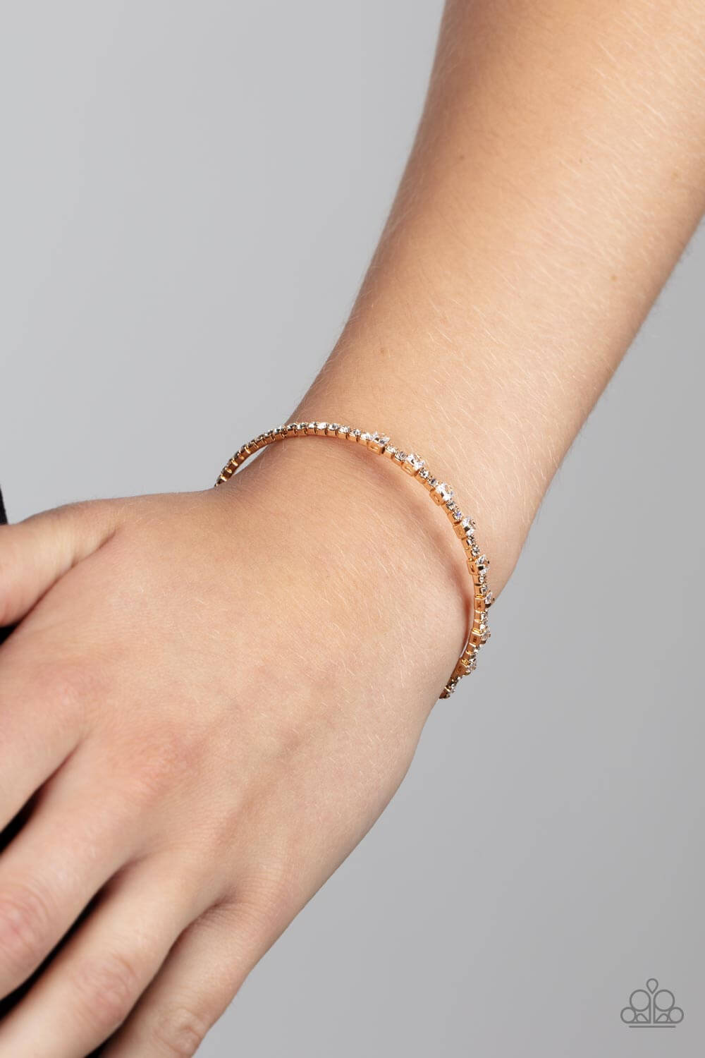 Paparazzi Accessories ❋Timelessly Tiny - Gold Bracelet❋ Flat Rate Ship $4.50❋ - Image #2