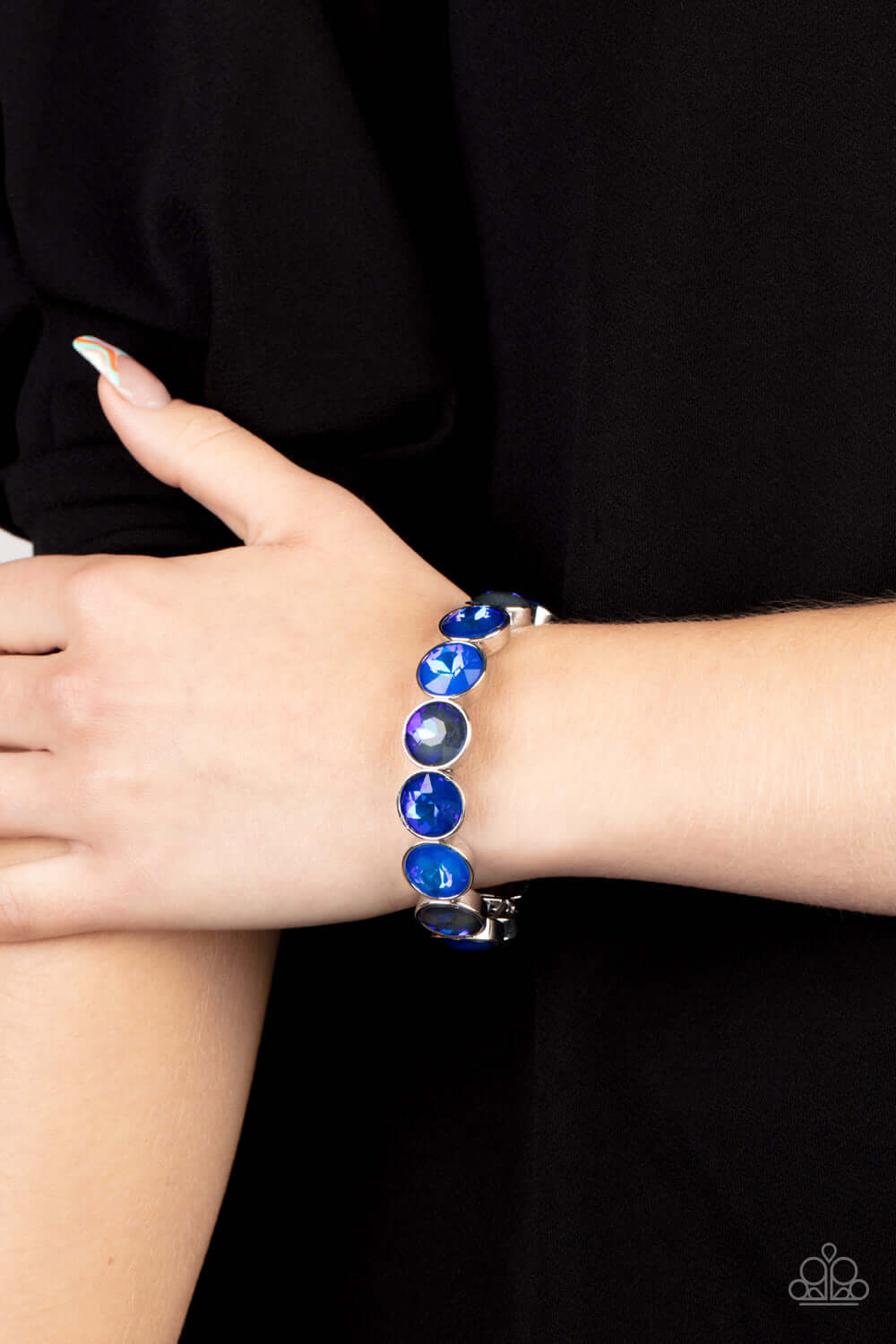 Paparazzi Accessories ❋Radiant on Repeat - Blue Bracelet❋ Flat Rate Ship $4.50❋ - Image #2