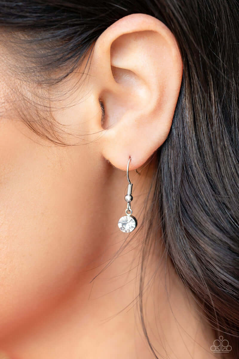 Paparazzi Accessories ❋Heartbreakingly Blingy - White Necklace❋ Flat Rate Ship $4.50❋ - Image #3