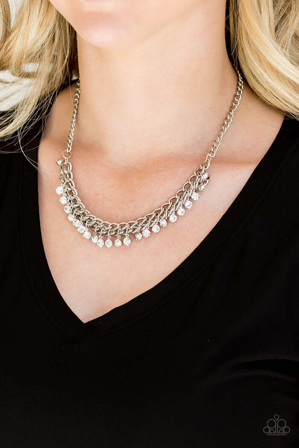 Paparazzi Accessories ❋Glow and Grind - White Necklace❋ Flat Rate Ship $4.50❋