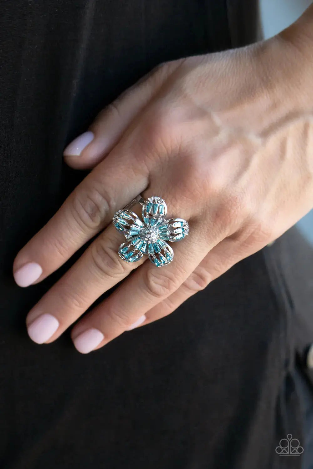 Paparazzi Accessories ❋Botanical Ballroom - Blue Ring❋ Flat Rate Ship $4.50❋ - Image #2