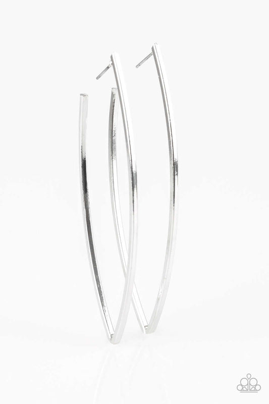 brought✽to✽you✽by✽blingflingbykat✽nothing-but-trouble-silver-earrings✽paparazzi-accessories