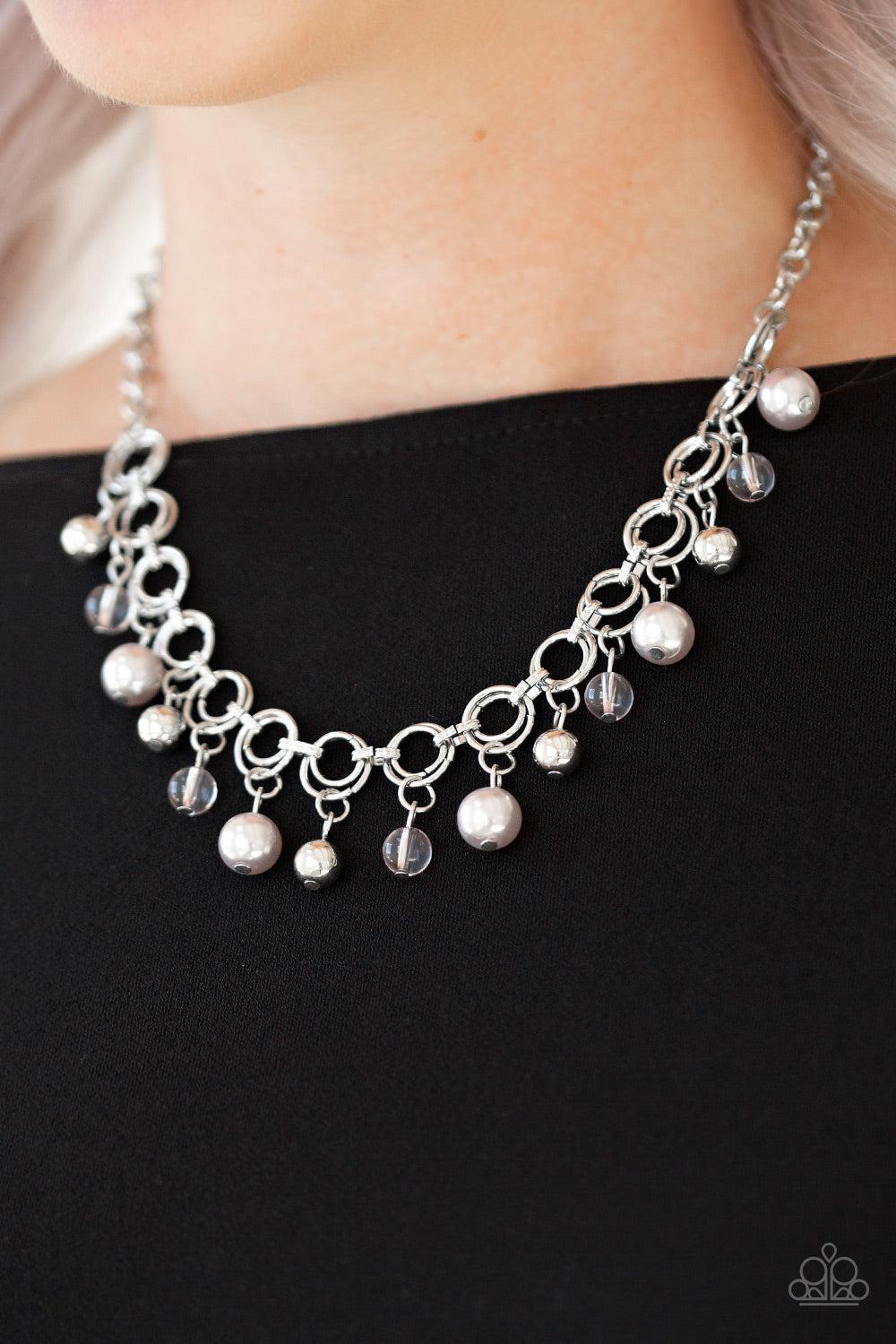 Paparazzi Accessories ❋Fiercely Fancy - Silver Necklace❋ Flat Rate Ship $4.50❋ - Image #2