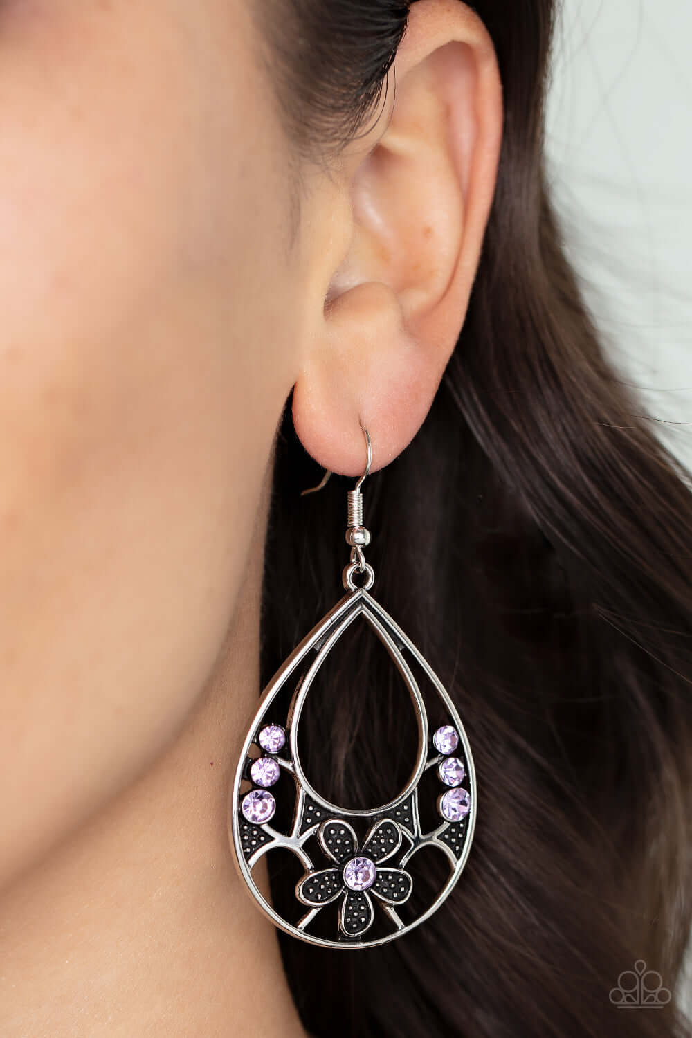Paparazzi Accessories ❋Meadow Marvel - Purple Earrings❋ Flat Rate Ship $4.50❋ - Image #2