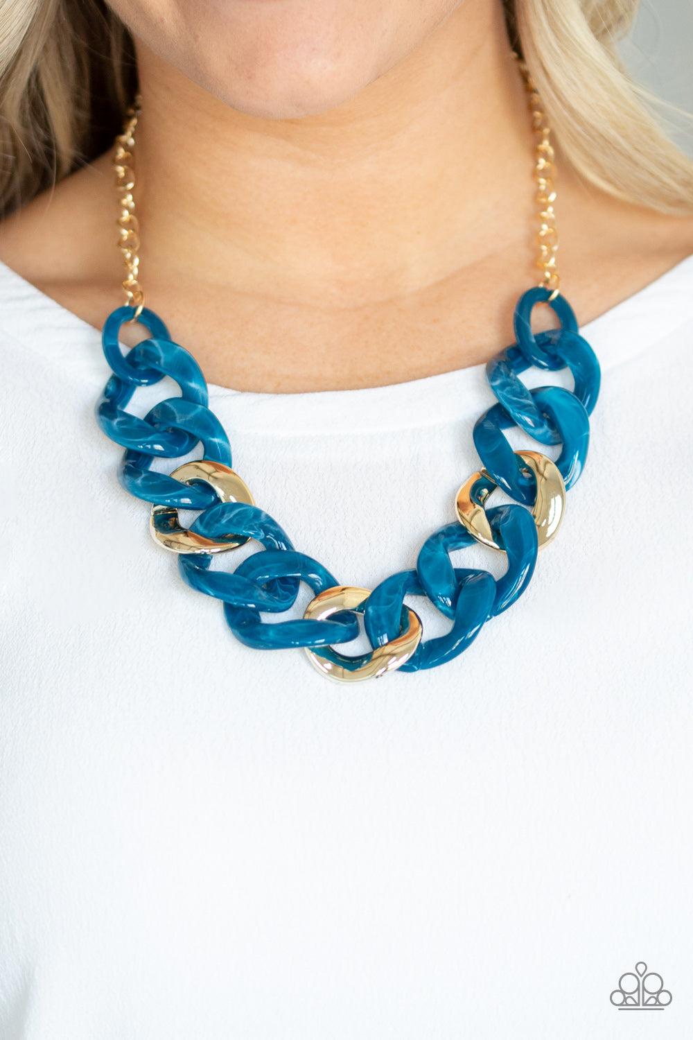 Paparazzi Accessories ✽ I Have A HAUTE Date - Blue Necklace✽Flat Rate Ship $4.50✽ - Image #2