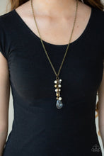 Load image into Gallery viewer, Paparazzi Accessories ❋Teardrop Serenity - Brass Necklace❋ Flat Rate Ship $4.50❋ - Image #2
