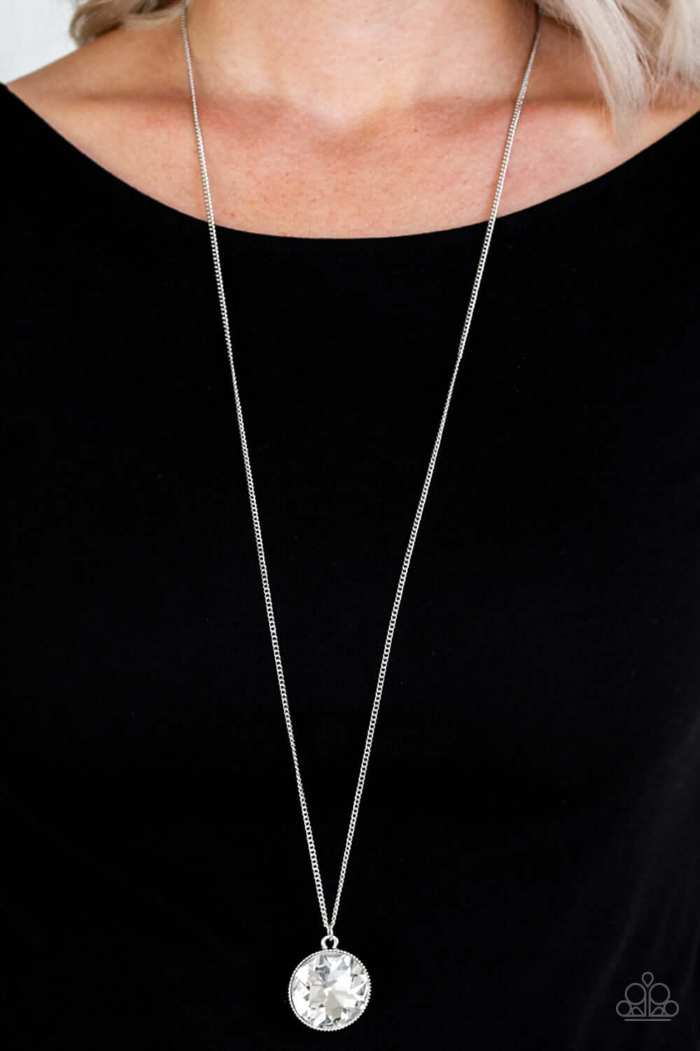 Paparazzi Accessories ✽ Dauntless Diva - White Necklace✽Flat Rate Ship $4.50✽ - Image #2