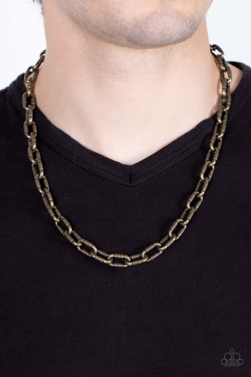 Paparazzi Accessories ❋Rural Recruit - Brass Mens Necklace❋ Flat Rate Ship $4.50❋ - Image #2