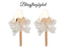 Load image into Gallery viewer, Paparazzi Accessories ✽Harmonically Holographic - Gold Post Earrings✽Flat Rate Ship $4.50✽ - Image #2
