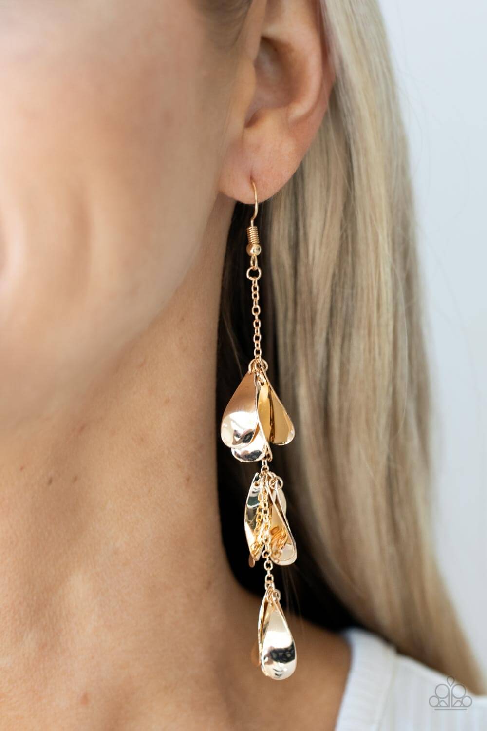 Paparazzi Accessories ❋Arrival CHIME - Gold Earrings❋ Flat Rate Ship $4.50❋ - Image #2