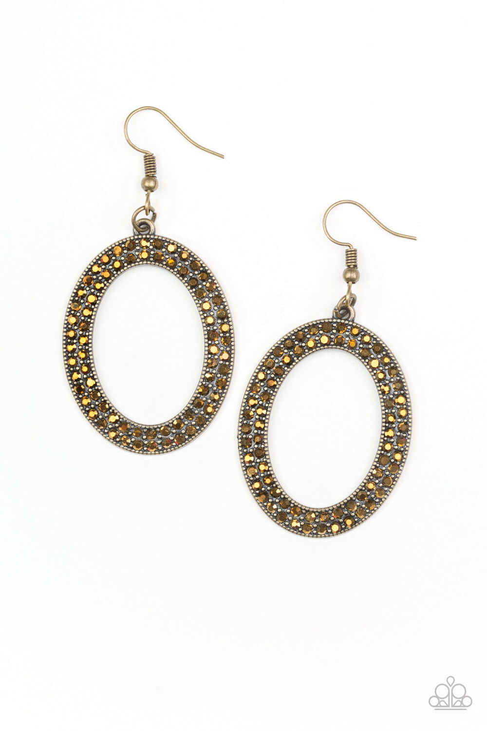 brought✽to✽you✽by✽blingflingbykat✽go-down-in-glitter-brass-earrings✽paparazzi-accessories
