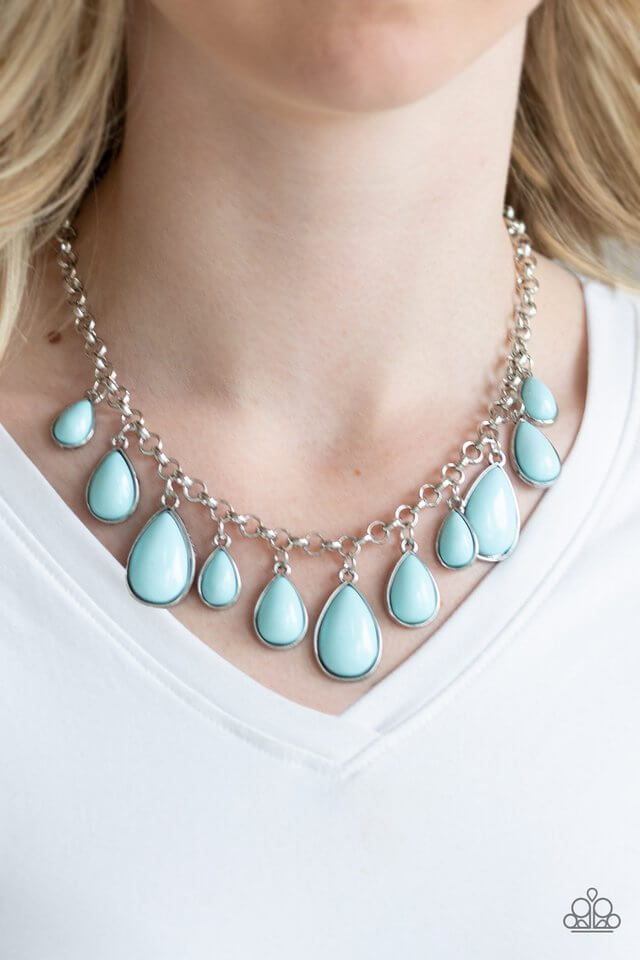 Paparazzi Accessories ❋Jaw-Dropping Diva - Blue Necklace❋ Flat Rate Ship $4.50❋ - Image #2