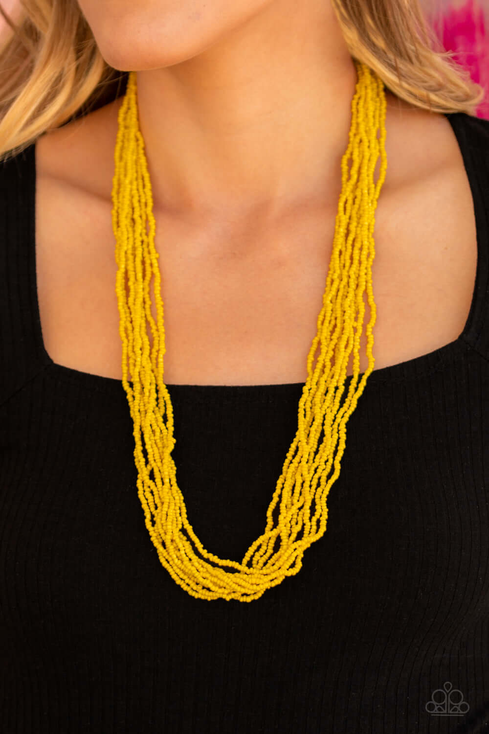 Paparazzi Accessories ✽ Congo Colada - Yellow Necklace✽Flat Rate Ship $4.50✽ - Image #2