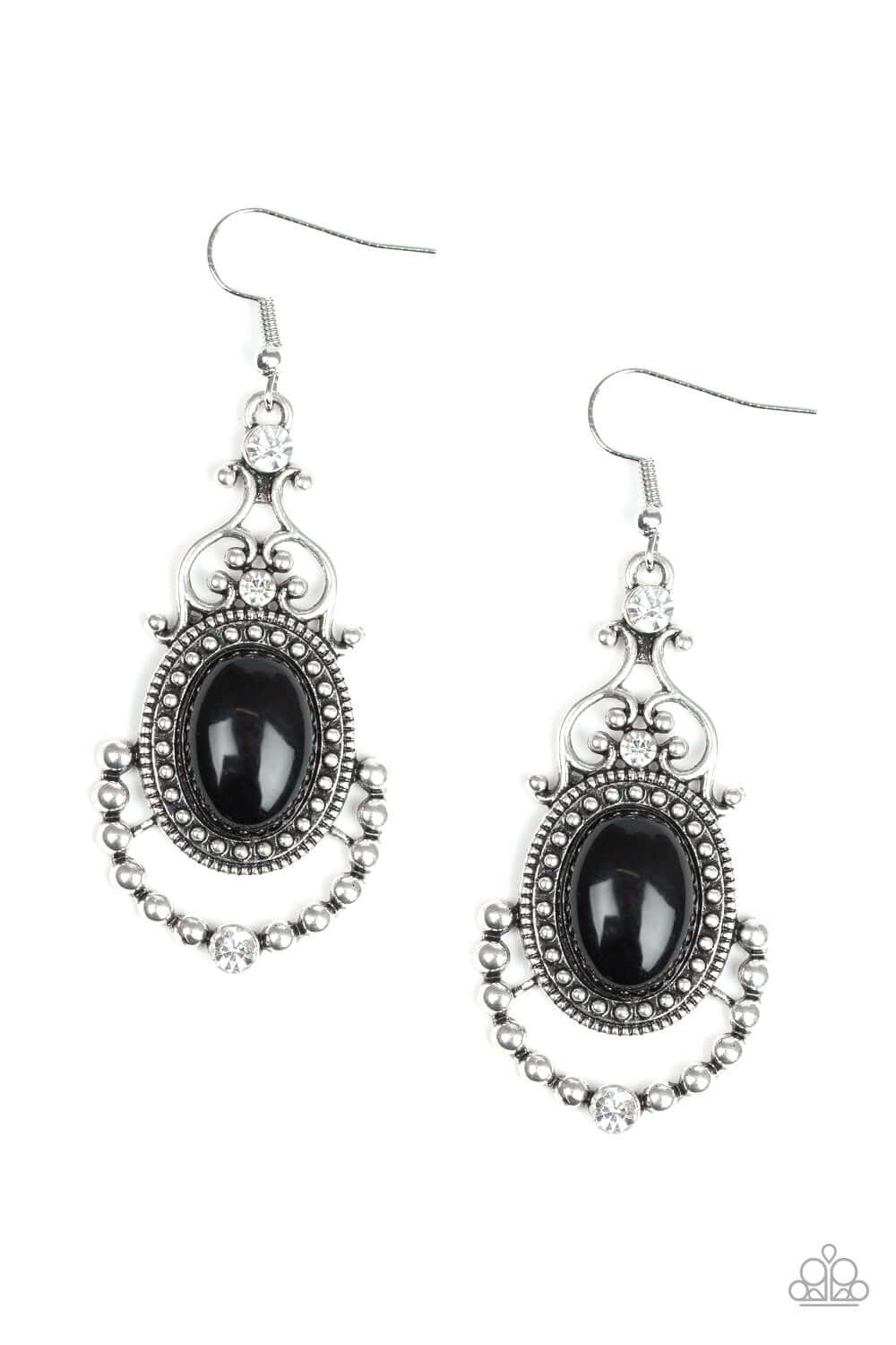 brought✽to✽you✽by✽blingflingbykat✽cameo-and-juliet-black-earrings✽paparazzi-accessories